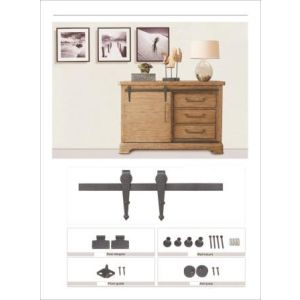 SCHUIFDEURSYSTEEM MAT ZWART SOFTCLOSE