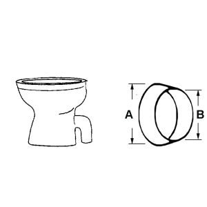 BUITENVERBINDING WC 44MM 48MM [T360299]