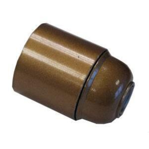 LAMPHOUDER FITTING E27 GLAD BRONS PVC