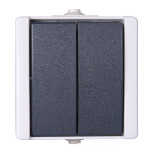 PROAQA SERIESCHAKELAAR IP44 GRIJS