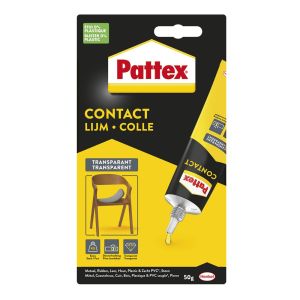 PATTEX CONTACTLIJM TRANSPARANT TUBE 50 GRAM