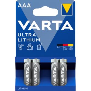 BATTERIJ VARTA LITHIUM AAA BLISTER á 4