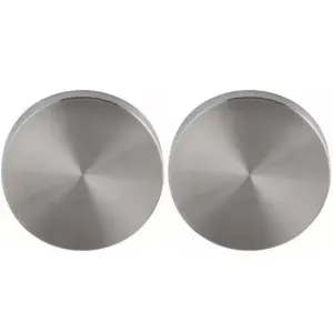 ARTITEC PAAR AFDEKROZETTEN GEHEEL BLIND  PF KL3/KL4 ¢54MM RVS MAT