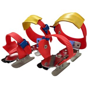 SCHAATS GLIJ-IJZER + SNELSLUITING DUBBELE IJZER  PER PAAR 