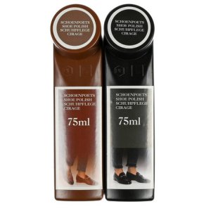 SCHOENPOETSSET 2 DELIG ZWART+BRUIN