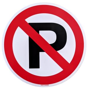 STICKER VERBODEN PARKEREN Ø 195MM