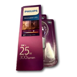 LED KOGELLAMP 3W 300 LUMEN E14 DIMMABLE 