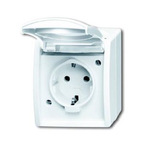 B&J WATERDICHT WANDCONTACTDOOS WIT 20 EW 54