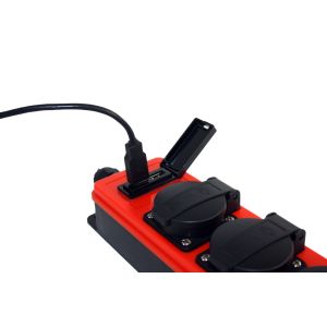VERDEELKAST QWATT PRO NYLON 4XRA/2XUSB ZONDER SNOER