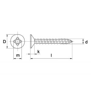 PARKER PLATKOP DIN 7982 ELEKTROLYTISCH VERZINKT