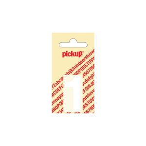 PLAKCIJFER/ LETTER HELVETICA 40 MM WIT