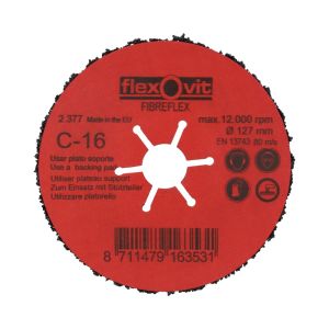 SCHUURSCHIJF FIBER VLAK 125X5X22,2 P16