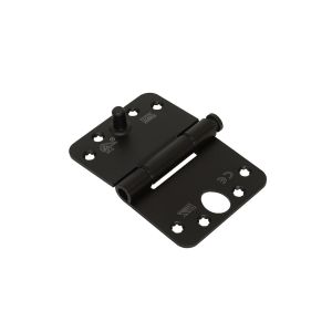 GLIJLAGERSCHARNIER SKG***® 3MM, 125X89 STAAL ZWART RONDE HOEK