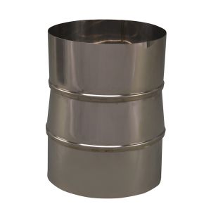 CONVESA KACHELPIJP ENKELWANDIG RVS VERLOOPSTUK 129 MM UITW - 125 MM