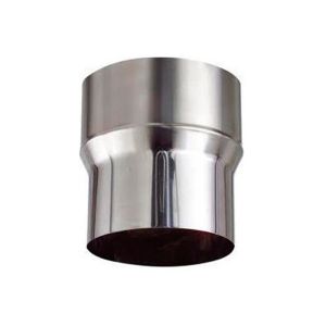 CONVESA KACHELPIJP ENKELWANDIG RVS VERLOOPSTUK 129 MM UITW - 150 MM