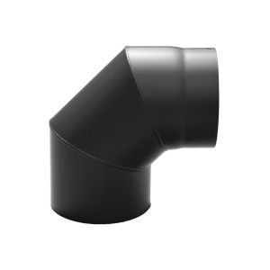 CONVESA KACHELPIJP ZWART STAAL Ø 150 MM BOCHT 90°