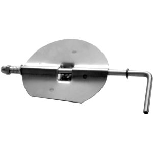 CONVESA KACHELPIJP ZWART STAAL Ø 150 MM KLEPSLEUTEL