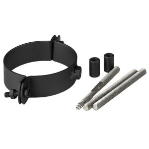 CONVESA PELLET KACHELPIJP ZWART Ø 80 MM MUURBEUGEL