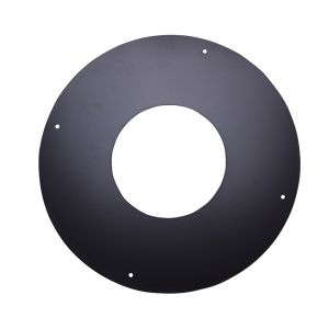 CONVESA KACHELPIJP DUBBELWANDIG ZWART Ø 125 MM ROZET 1-DELIG