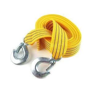 SLEEPKABEL 40MM DANLINE GEEL 5MTR+2 OGEN-50CM CANVAS BEDEKT