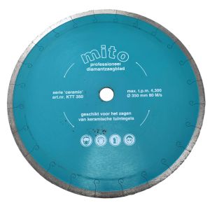 DIAMANT ZAAGBLAD 350MM  T.B.V. KERAMISCHE TUINTEGELS    