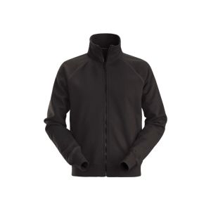 SWEATSHIRT JACK MET RITS, ZWART (0400)
