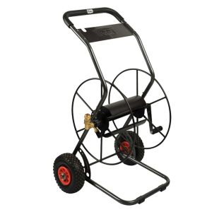 PROFESSIONELE SLANGENWAGEN 2 LUCHTBANDEN CAPACITEIT: 3/4-85MTR, 1/2"-150MTR