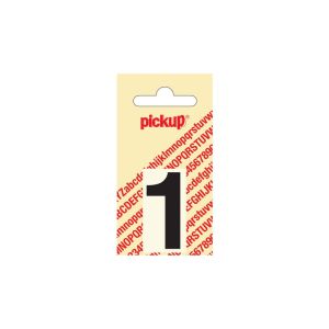 PLAKCIJFER/ LETTER HELVETICA 40 MM ZWART