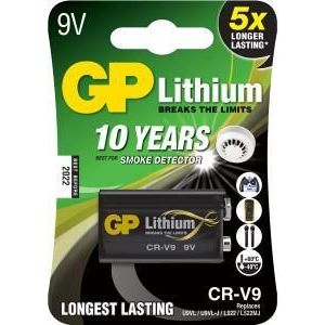 BATTERIJ LITHIUM CR-V9 9V 10 JAAR