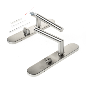D4E DEURKRUK OP SCHILD 45X245 RVS WC72 L-19MM L