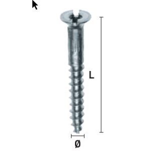 SPIEGELSCHROEF ZONDER KAP EV 4,5X40