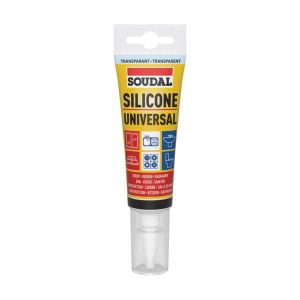 UNIVERSELE SILICONENKIT SOUDAL 80 ML TRANSP
