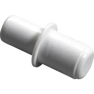 PLANKDRAGER DUBBEL KUNSTSTOF WIT Ø 5/6MM