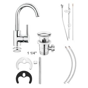 WASTAFEL MENGKRAAN 1-GREEPS CHROOM CONMETALL 1004 FIORA  [FIO1]