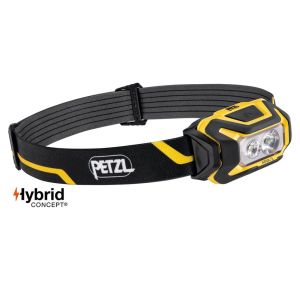 PETZL HOOFDLAMP ARIA 2 WATERPROOF 450LM GEEL/ZWART INCL. 3XAAA