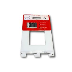 BOEKENBEUGEL BOEKENSTEUN 12 X 14 CM WIT ENKELE WANDRAIL 