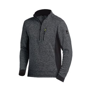 FLEECE TRUI PATRICK DONKERGRIJS/ZWART L