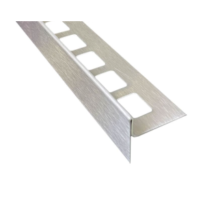 SUBSTRAT AFSCHOTPROFIEL VLOERAANSLUITING LINKS  RVS GEBORSTELD 11MMX1000MM