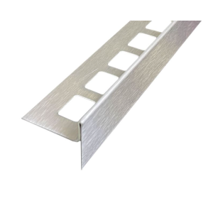 SUBSTRAT AFSCHOTPROFIEL VLOERAANSLUITING RECHTS, RVS GEBORSTELD 11MMX1000MM