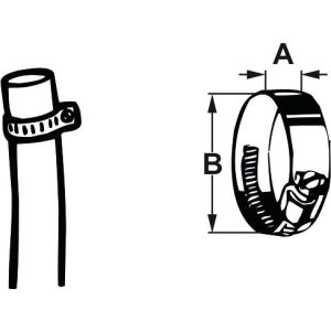 SLANGKLEM SPANRING 10-16MM (3/8") RVS PER 2 STUKS [T308300]