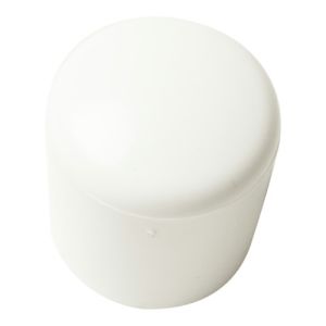 MEUBELDOP / OMSTEEKDOP PE ROND Ø 22 MM WIT