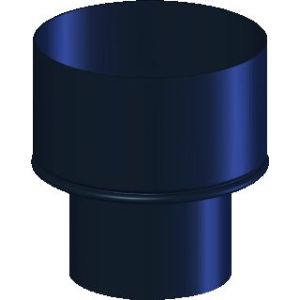 KACHELPIJP BLAUW GEGLOEID VERLOOPSTUK  82X111