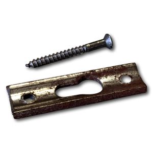 LEDIKANTHAAK LEDIKANT PLAATJE RECHTHOEKIG 70X17MM INCL.SCHROEF  P.STUK