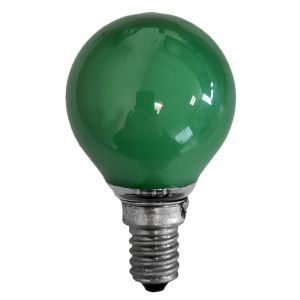 GLOEILAMP KOGELLAMP DECOR GROEN 25W E14