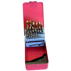 METAALBORENSET 25DLG TIN-POINT 1 T/M 13MM 0,5MM OPLOPEND