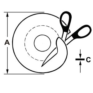 DICHTINGSPLAAT ROND 100X2MM [TEC380226]