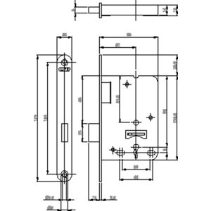 KLAVIER KAST SLOT MESSING VP