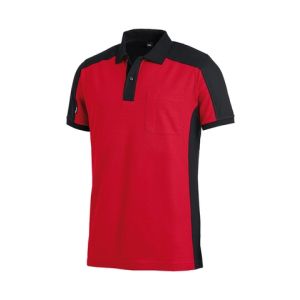 POLO SHIRT KONRAD ROOD/ZWART MAAT L
