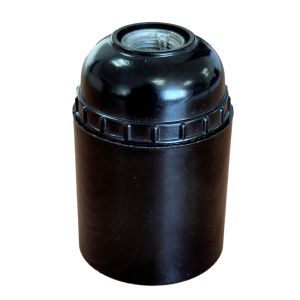 KUNSTSTOF FITTING E27 - BAKELIET LOOK ZWART