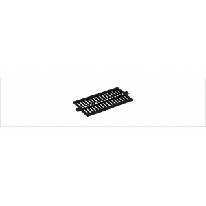 MUIZENROOSTER VENTILATIEROOSTER  GIETIJZER  KLEUR ZWART 9005   220 X 120 MM